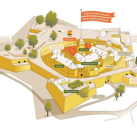 Jufa Hotel Kronach - Festung Rosenberg Экстерьер фото